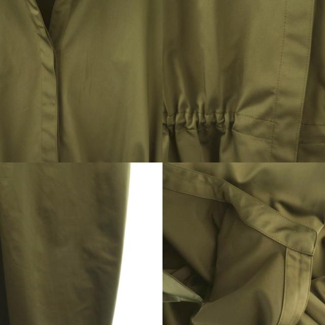 【中古】ソージュ SOEJU リモンタコートワンピース ロング 長袖 M カーキ /HK ■os レディース