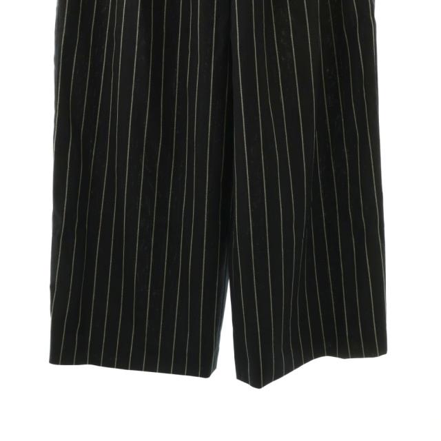 【中古】エンフォルド ENFOLD 26SS RELAX ELASTIC WIDE-TROUSERS パンツ ワイド ストライプ 36 ネイビー /HK ■OS_4