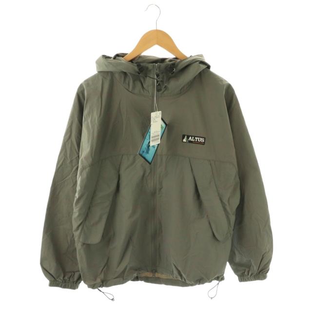 【中古】未使用品 アルタス ALTUS 25AW 別注W ZIPマウンテンパーカー 3 FRAMeWORK取扱 F クロ /SY ■OS レディース