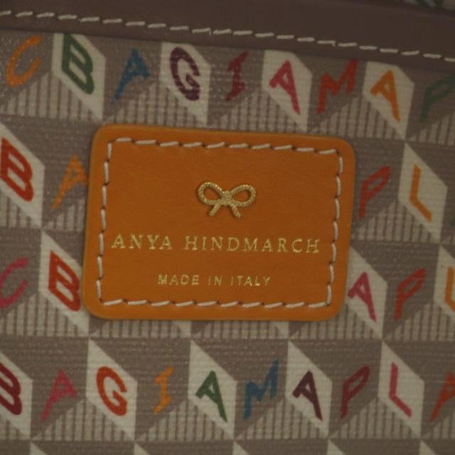 【中古】アニヤハインドマーチ ANYA HINDMARCH I AM A PLASTIC Bag マルチポケット トートバッグ ブラウン_2