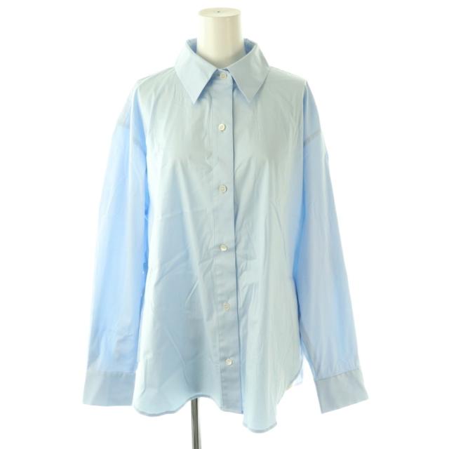 【中古】未使用品 セオリー Theory 25AW WEALTH RELAXED BUTTONDOWN シャツ 長袖 P ライトブルー /HK ■OS ■SH