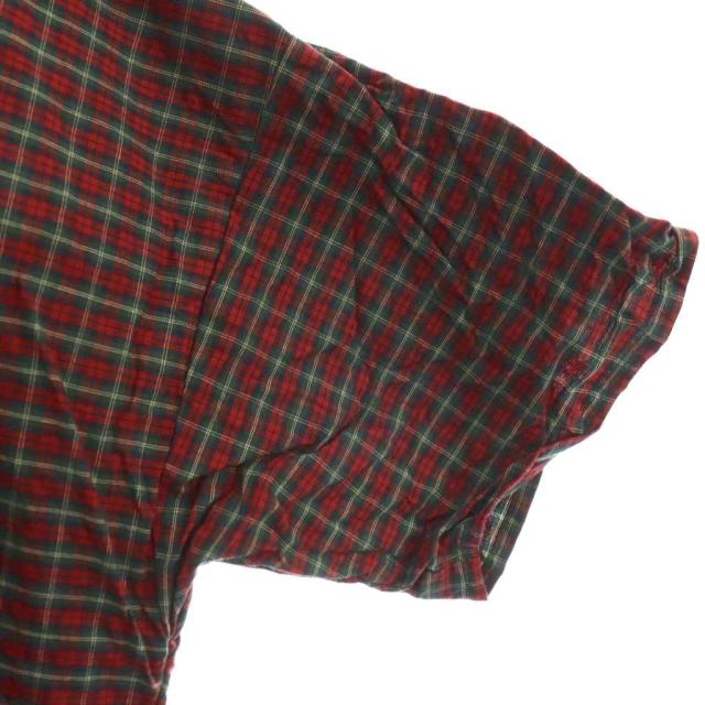 【中古】 グラム 26SS CHECK GATHER TUNIC チュニック F レッド チェック柄 ギャザー 半袖 /OK ■OS ■SH レディース_3
