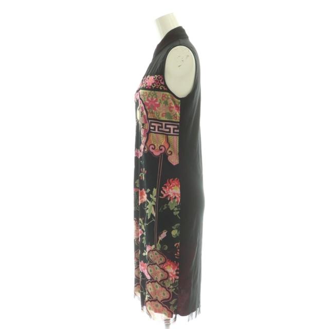 中古】ヴィヴィアンタム VIVIENNE TAM 鳥花柄 パワーネット ワンピース