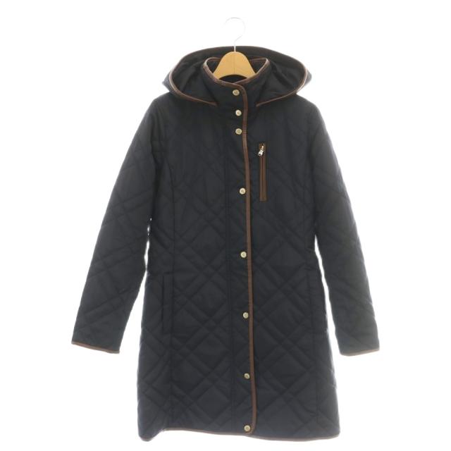 【中古】ローレンラルフローレン LAUREN RALPH LAUREN フード付キルティングコート 中綿 XS ダークネイビー