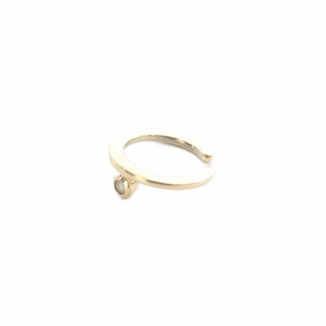【中古】ヒロタカ Hirotaka Beluga Diamond イヤーカフ 片耳用 K10 ダイヤ0.06ct ゴールド /SR レディース