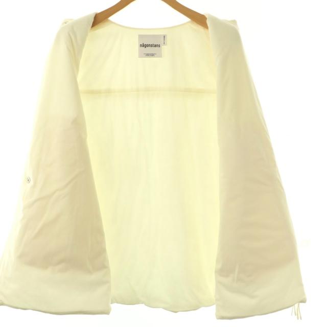 【中古】ナゴンスタンス nagonstans 25AW pocket vest ベスト 中綿 ジップアップ 前開き M オフホワイト /NR ■OS_2