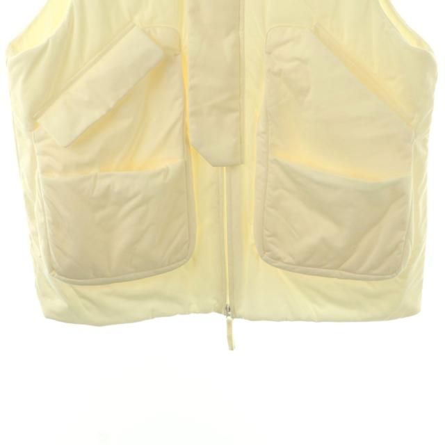 【中古】ナゴンスタンス nagonstans 25AW pocket vest ベスト 中綿 ジップアップ 前開き M オフホワイト /NR ■OS_5