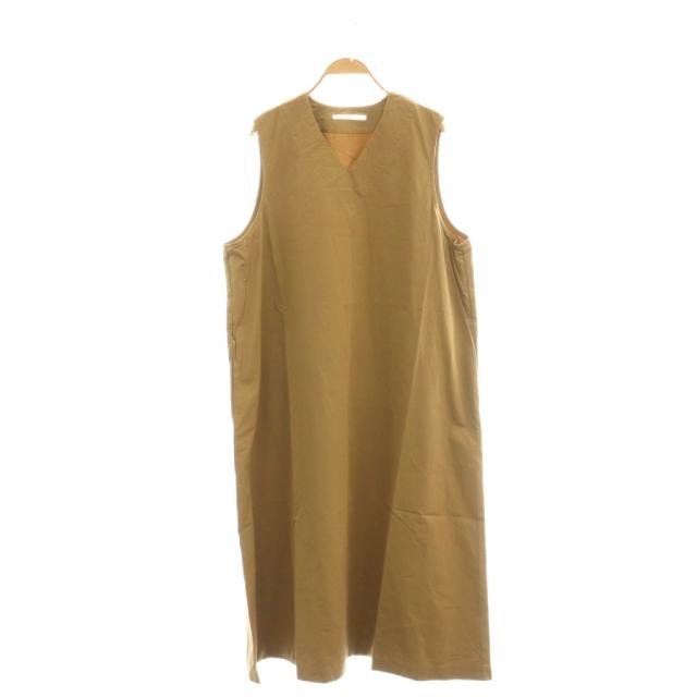 【中古】ラボレイトリー LABORATORY LA316 TRAVAIL NO SLEEVE ONE PIECE ワンピース ノースリーブ F カーキベージュ