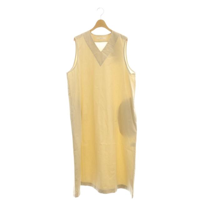 【中古】ラボレイトリー LA316 TRAVAIL NO SLEEVE ONE PIECE ワンピース ノースリーブ F ベージュ /ES ■OS ■SH