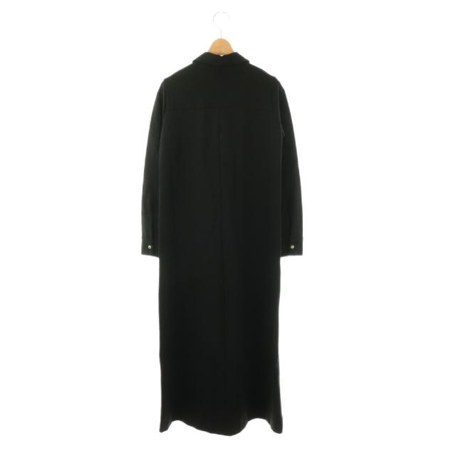 【中古】ルーニィ LOUNIE 26SS 衿付きカットソーワンピース ロング 長袖 36 ブラック /DO ■OS レディース_1