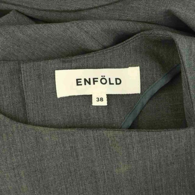 【中古】エンフォルド ENFOLD ワンピース ロング 変形 38 グレー 300GA133-0420 /MI ■OS レディース_5