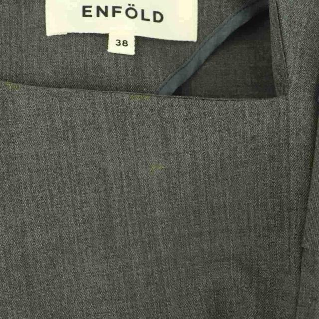 【中古】エンフォルド ENFOLD ワンピース ロング 変形 38 グレー 300GA133-0420 /MI ■OS レディース_6