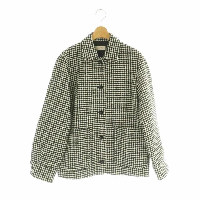 【中古】デプレ トゥモローランド 26SS テープヤーンツイード リュクスカバーオール ジャケット F 黒 白 レディース