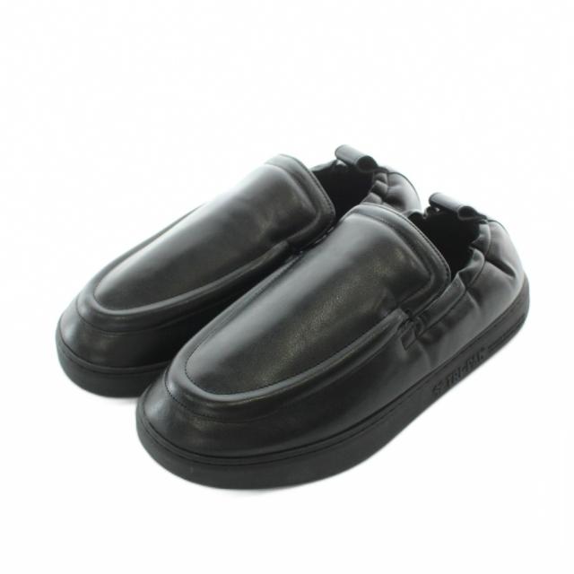 【中古】トシノスケタケガハラビューティフルシューズ SOFT PAD SLIPPON スリッポン レザー 本革 24cm 黒 ブラック
