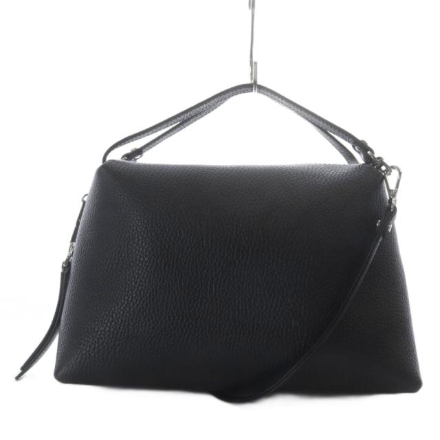 【中古】ジャンニキャリーニ GUM gianni chiarini ALIFA M ショルダーバッグ ハンドバッグ 2way レザー ブラック