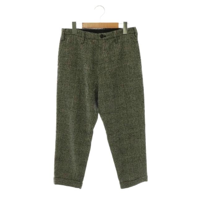 【中古】ワイズ Y's ヨウジヤマモト グレンチェックパンツ クロップド 1 グレー ブラック /ES ■OS ■SH レディース