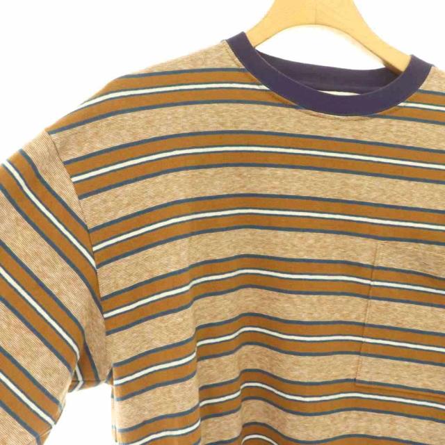 【中古】フィーニー 25AW MULTI BORDER LAYERED L/S ロングスリーブTシャツ ボーダー カットソー 長袖 F ブラウン_2