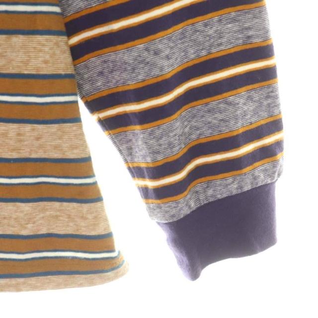 【中古】フィーニー 25AW MULTI BORDER LAYERED L/S ロングスリーブTシャツ ボーダー カットソー 長袖 F ブラウン_3