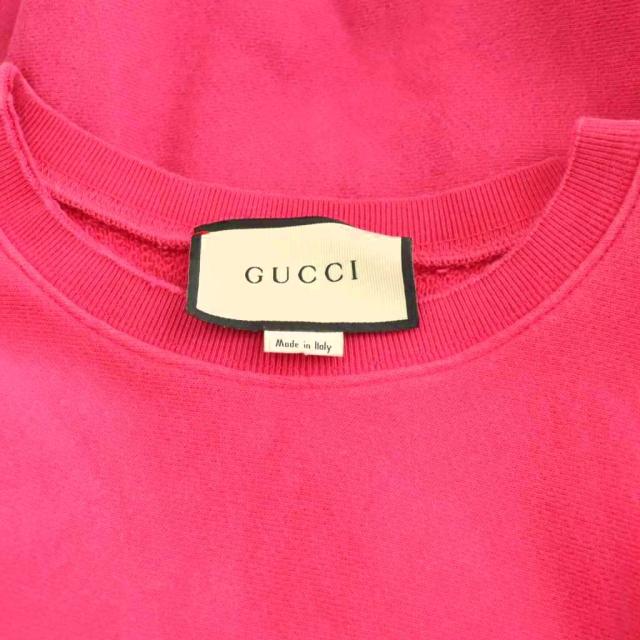 【中古】グッチ GUCCI 468809 ヴィンテージロゴプリント スウェット トレーナー S ピンク メンズ_4