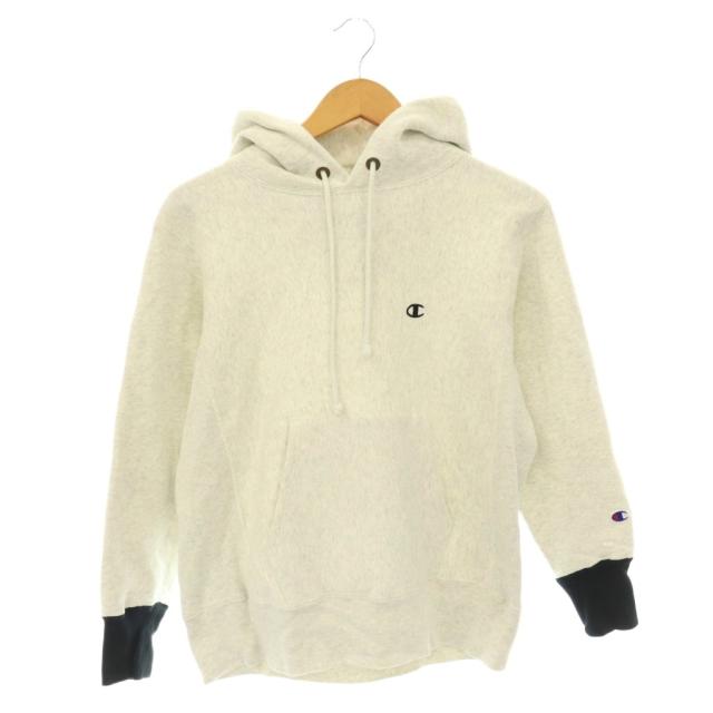 【中古】チャンピオン CHAMPION forRon Herman 25AW プルオーバーフーディパーカー S ライトグレージュ