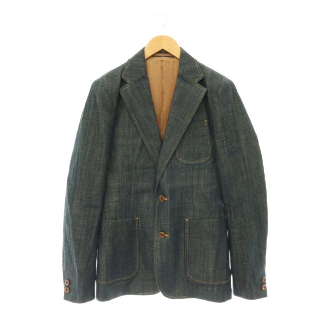【中古】カラー kolor デニムテーラージャケット 2B 総裏地 2 ネイビー 11WCM-J09113 /DO ■OS ■SH メンズ