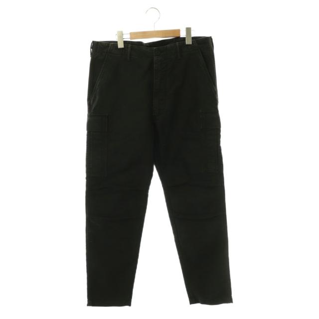 【中古】トムフォード TOM FORD コットン カーゴ パンツ テーパード ブラック /CX ■OS ■AD メンズ