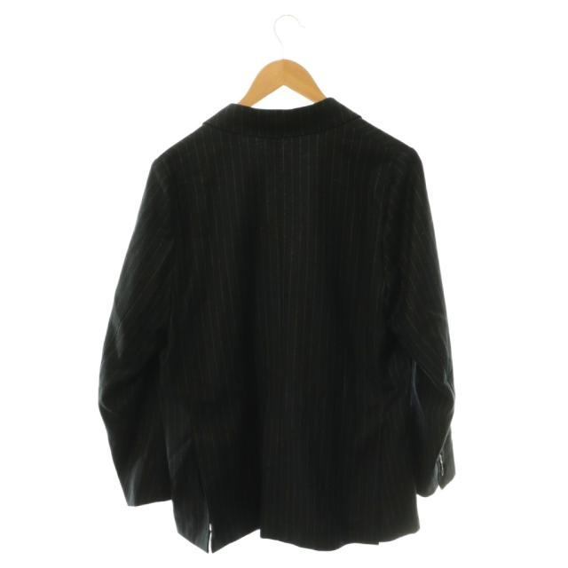 【中古】クチュールドアダム COUTURE D`ADAM ウール ダブルブレスト ストライプジャケット 36 チャコール_1