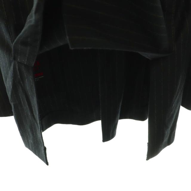 【中古】クチュールドアダム COUTURE D`ADAM ウール ダブルブレスト ストライプジャケット 36 チャコール_5