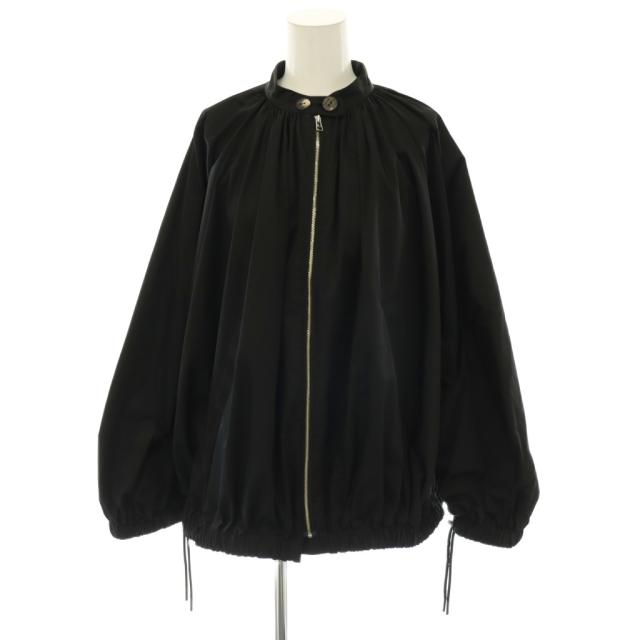 【中古】エンフォルド 25SS CIRCLE-ARM BLOUSON ブルゾン ジャケット ジップアップ 38 黒 300HS230-1290