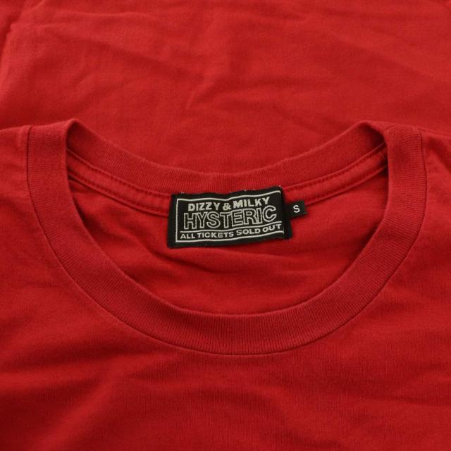 【中古】ヒステリックグラマー HYSTERIC GLAMOUR ベア レーベル BEAR LABEL Tシャツ カットソー 半袖 S 赤 レッド_4