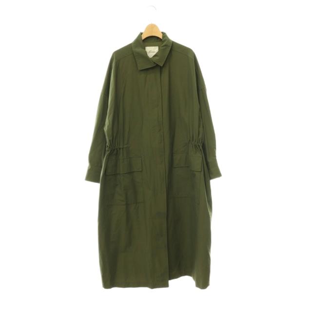 【中古】Lisiere L'Appartement リジェール アパルトモン Cotton Nylon Volume Coat スプリングコート ロング