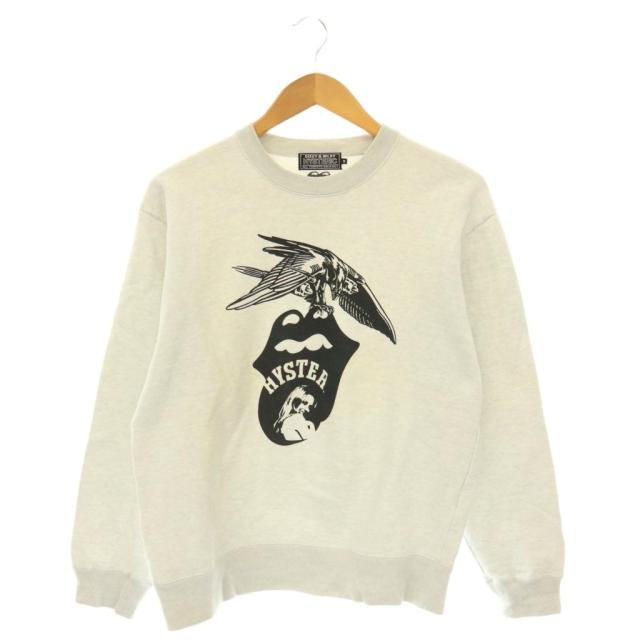 【中古】ヒステリックグラマー THE ROLLING STONES/STONES 1975 流汗 長袖 S 薄墨色 黒いこと /DO ■os