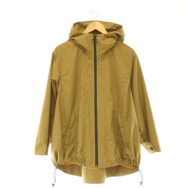 【中古】イチダース 1dozen パッカブルハーフレインコート ジップアップ 1 ベージュ /CX ■OS  レディース