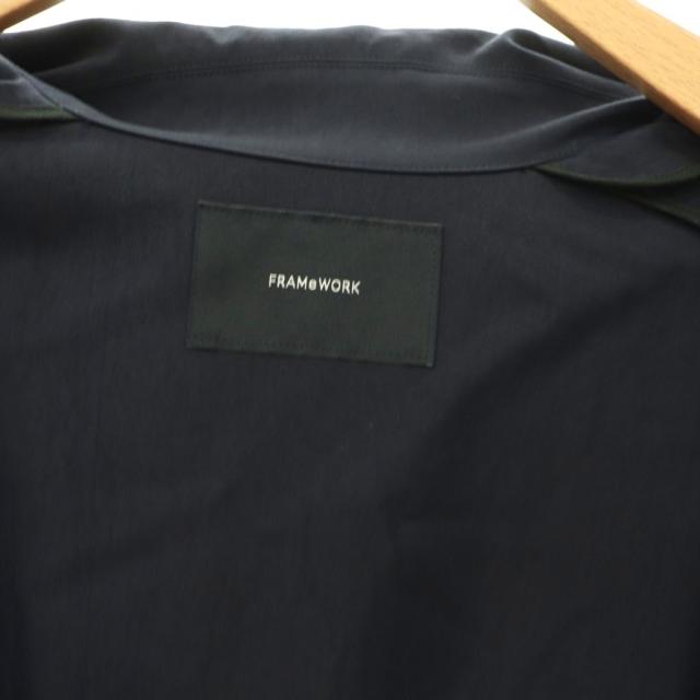 【中古】フレームワーク Framework 26SS ポンチョコート アウター ロング コットン 36 紺 /NR ■OS レディース_5