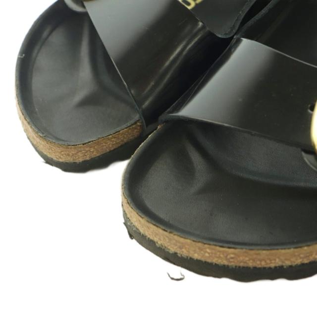 【中古】ビルケンシュトック BIRKENSTOCK ARIZONA BIG BUCKLE アリゾナビッグバックル サンダル レザー 22.5cm 黒_3