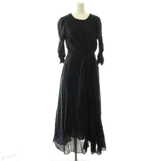 【中古】ヌキテパ NE QUITTEZ PAS! ×Kanako Sato Cotton Jqd Twisted Waist Dress ドレス ワンピース ジャガード M