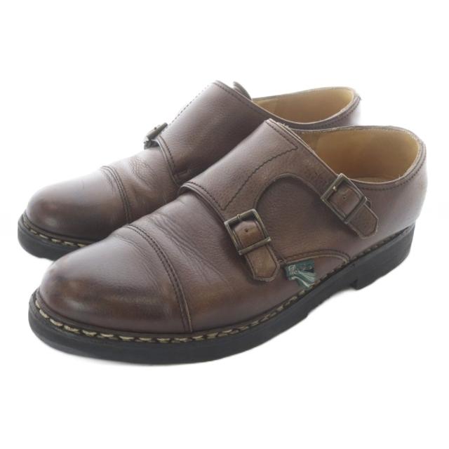 【中古】パラブーツ Paraboot ウィリアム ダブルモンクストラップ シューズ レザー 7.5 黒 /SR ■AD メンズ