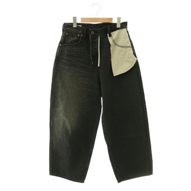 【中古】アンスクリア INSCRIRE × Lee COWBOY RIDERSPANTS デニム パンツ ボタンフライ S グレー /HK ■OS ■SH