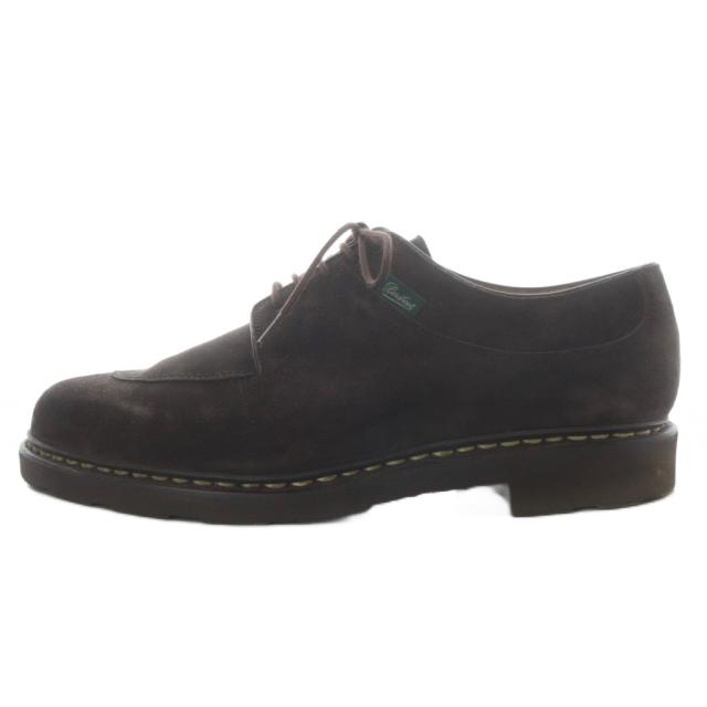 【中古】パラブーツ Paraboot AVIGNON Uチップシューズ スエード 8 ダークブラウン /YO38 ■AD メンズ_1