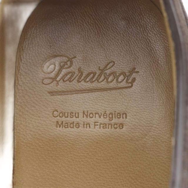 【中古】パラブーツ Paraboot AVIGNON Uチップシューズ スエード 8 ダークブラウン /YO38 ■AD メンズ_5