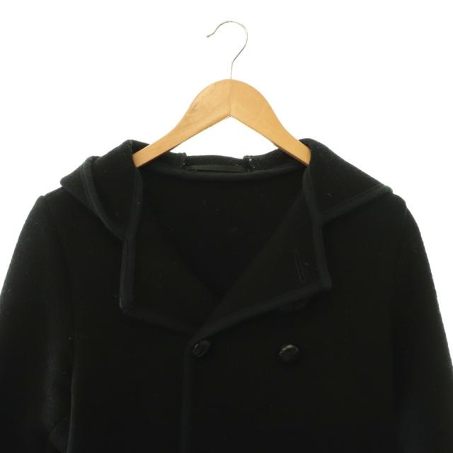 【中古】マッキントッシュ MACKINTOSH 毛糸 ボンネット 厚地の外套 ダブル 遊撃手丈 アウター 36 黒 黒いこと /HS ■os