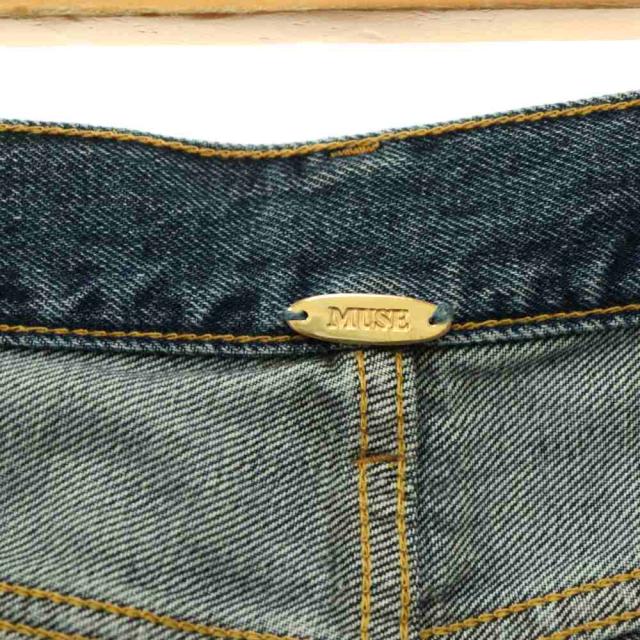 【中古】ミューズ ドゥーズィエム クラス 26SS BITTER デニムパンツ ジーンズ ストレート ダメージ加工 36_5