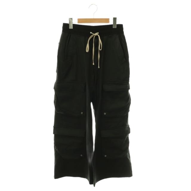 【中古】ダンケシェーン COATING FLARE CARGO PANTS パンツ フレア M 30 ブラック 25A-PTL058-DS /DO ■OS ■SH