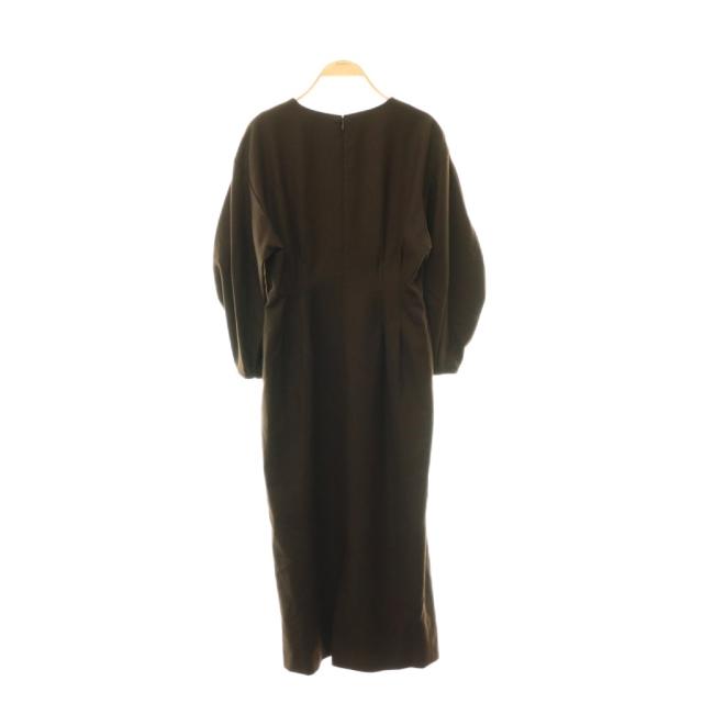 【中古】ヴェルメイユ パー イエナ VERMEIL par iena クラシカルチェック ウエストシェイプ パフスリーブワンピース_1