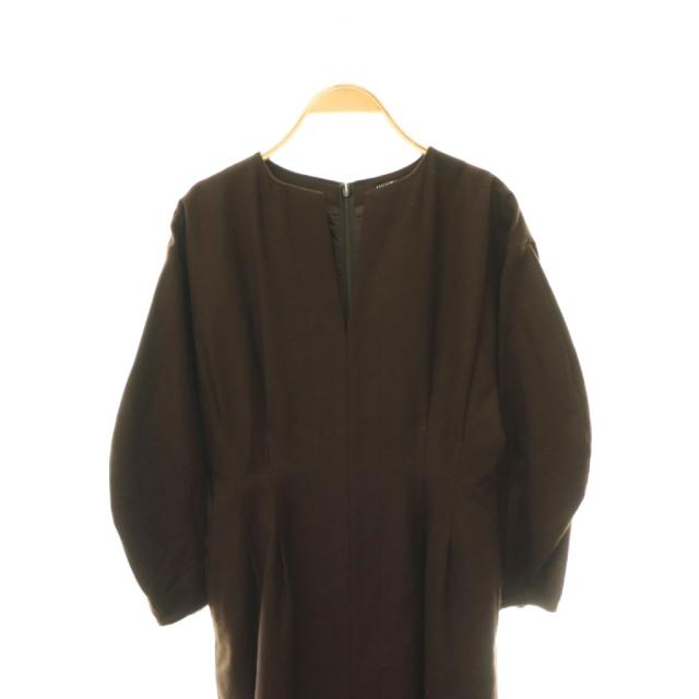 【中古】ヴェルメイユ パー イエナ VERMEIL par iena クラシカルチェック ウエストシェイプ パフスリーブワンピース_2