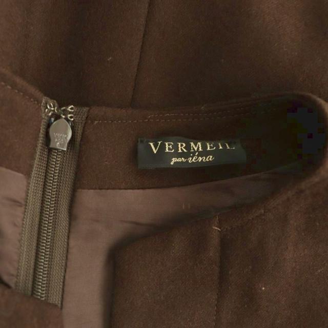 【中古】ヴェルメイユ パー イエナ VERMEIL par iena クラシカルチェック ウエストシェイプ パフスリーブワンピース_5
