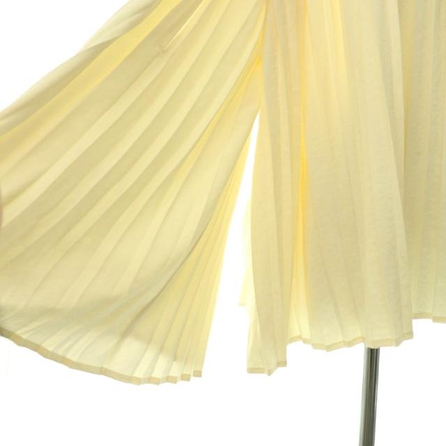 【中古】ローブブラン LAUBE BLANC Powder Satin Pleats Cape Blouse 2WAYブラウス プリーツ 長袖 F オフホワイト_4