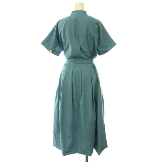【中古】マルティニーク レリタージュ 25SS T/Cシャンブレーシャツドレス 衣装 胴締め付き添い人 青味 /CX ■os