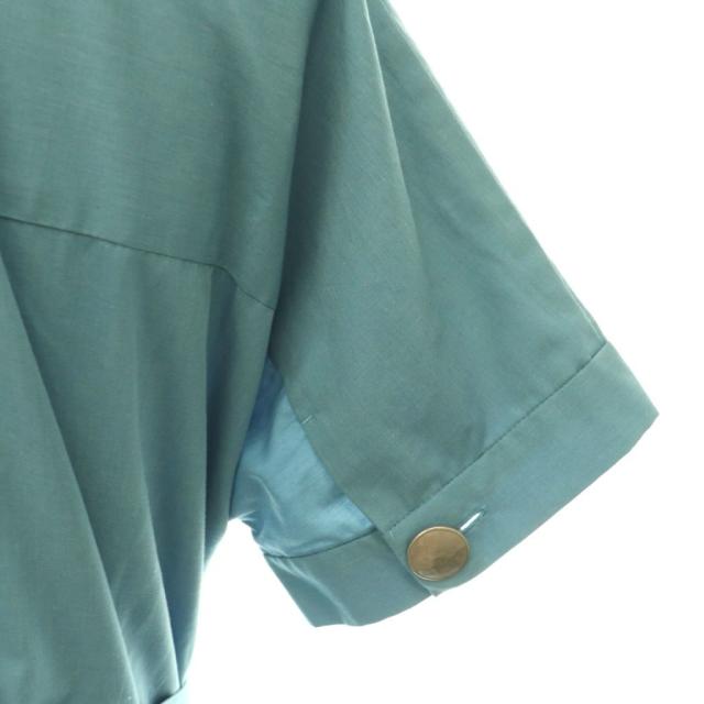【中古】マルティニーク レリタージュ 25SS T/Cシャンブレーシャツドレス 衣装 胴締め付き添い人 青味 /CX ■os