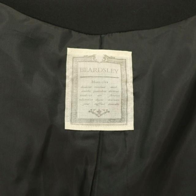 【中古】ビアズリー ガリャルダガランテ 24AW ダンボールギャザーコートノーカラーコート ロング F ブラック_5